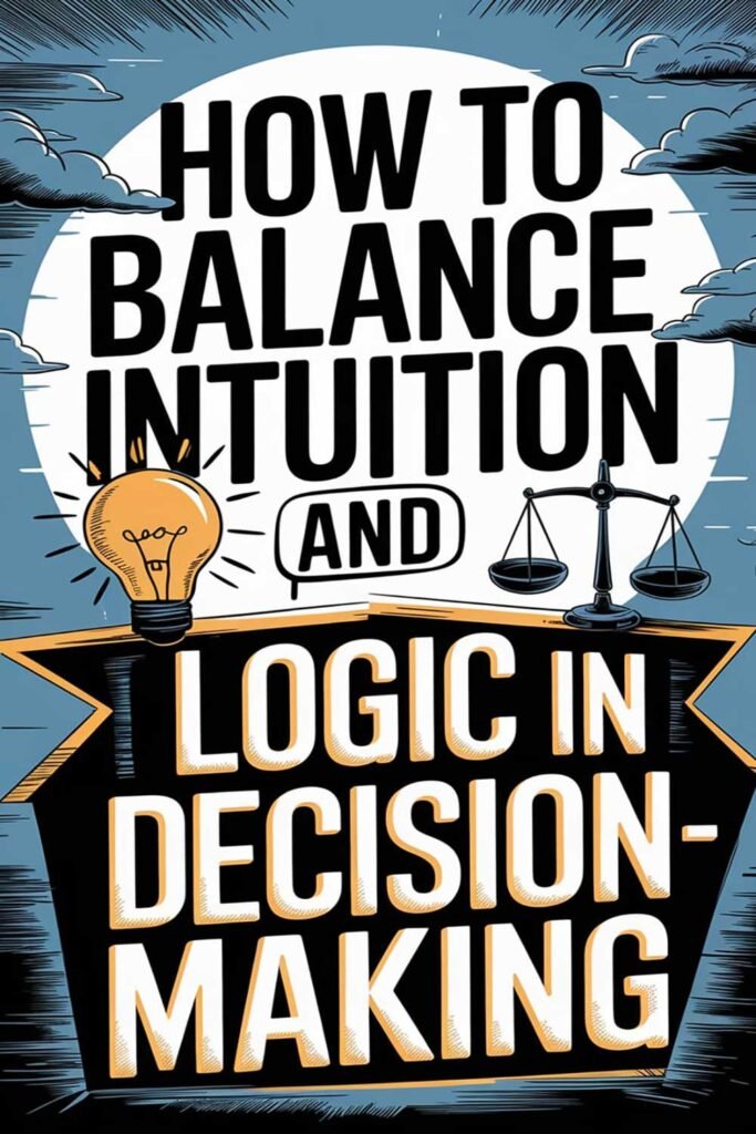 How to Balance Intuition and Logic in Decision-Making