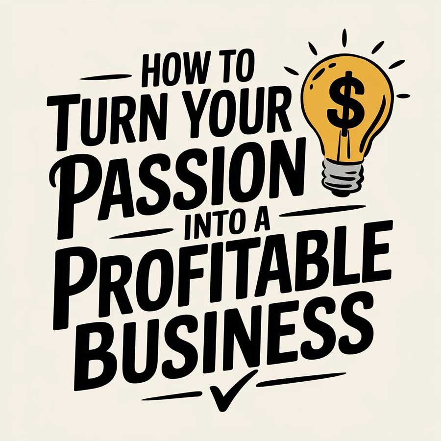 How to Turn Your Passion into a Profitable Business