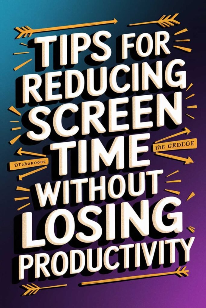 Tips for Reducing Screen Time Without Losing Productivity