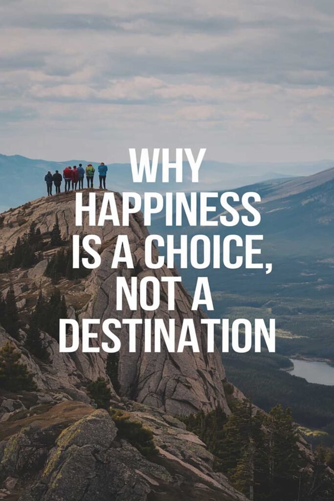 Why Happiness is a Choice, Not a Destination