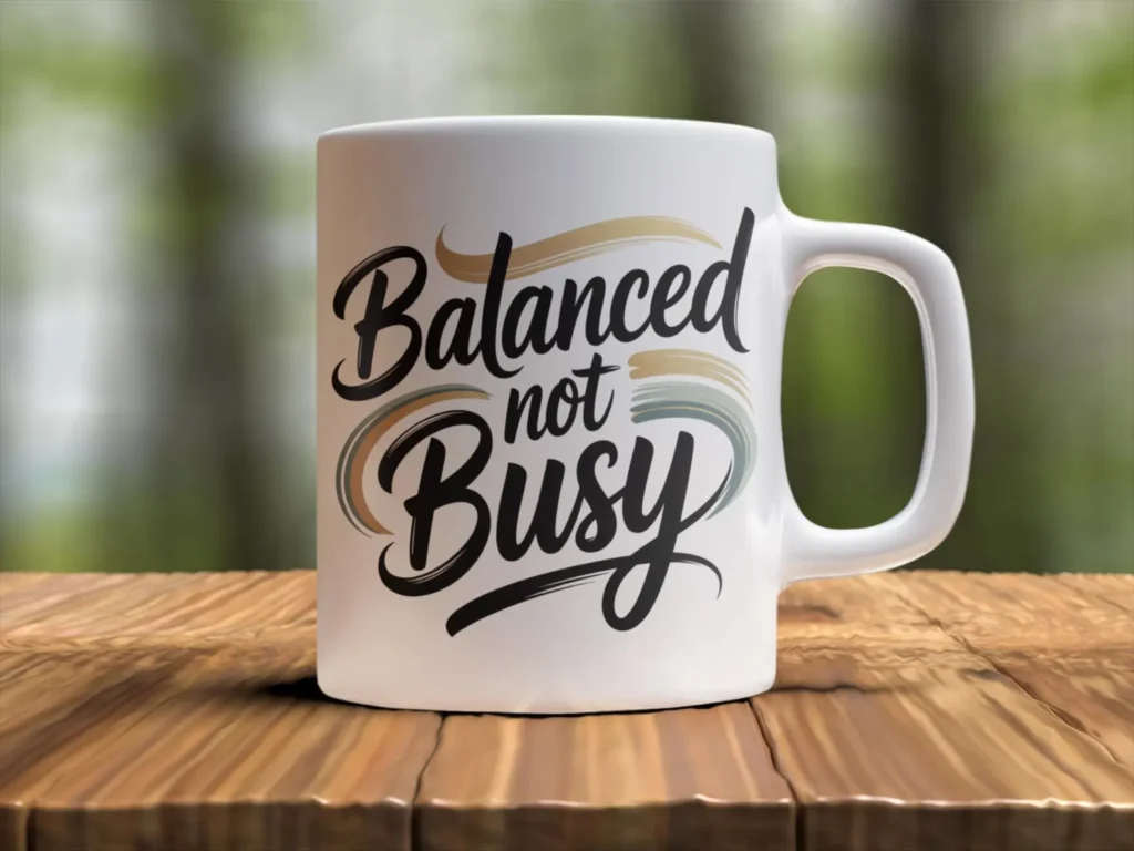 balanced not busy