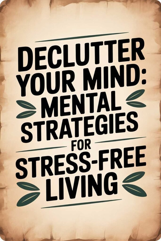 Declutter Your Mind: Mental Strategies for Stress-Free Living