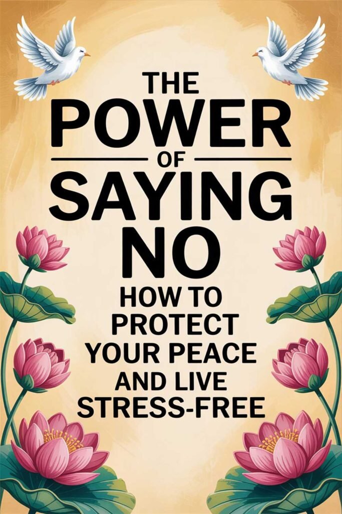 The Power of Saying No: How to Protect Your Peace and Live Stress-Free