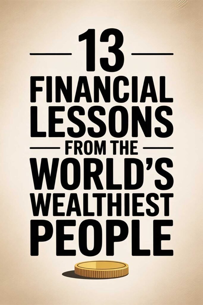 13 Financial Lessons from the World’s Wealthiest People