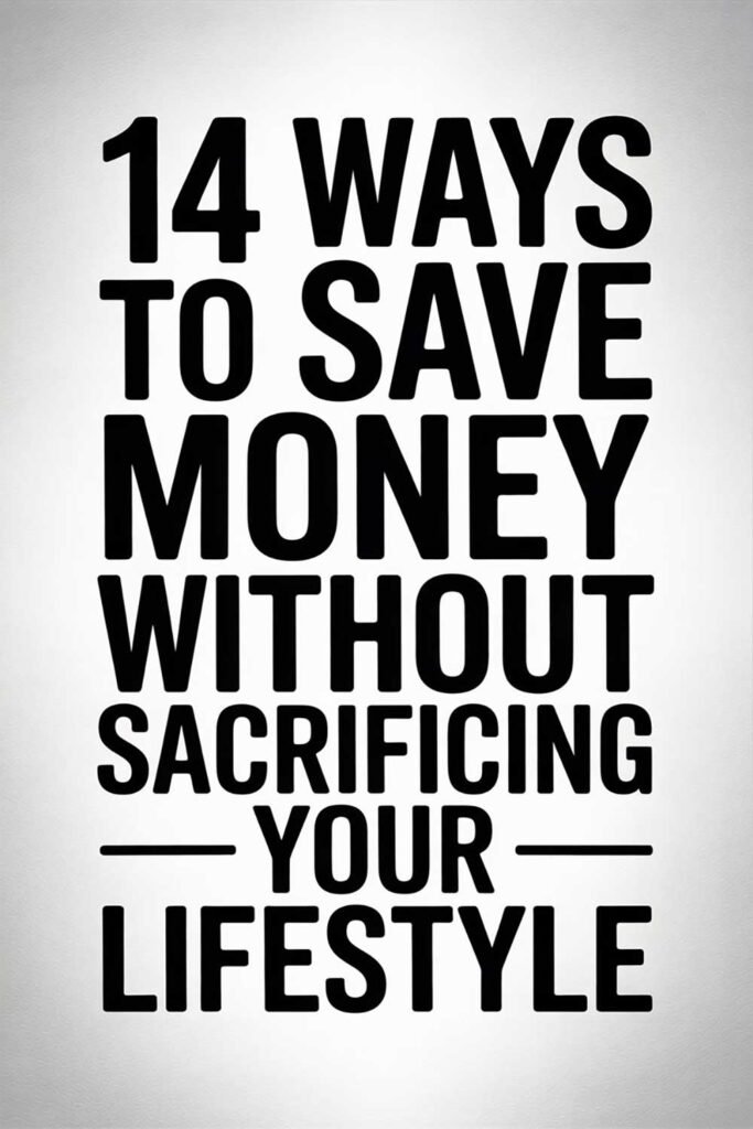 14 Ways to Save Money Without Sacrificing Your Lifestyle