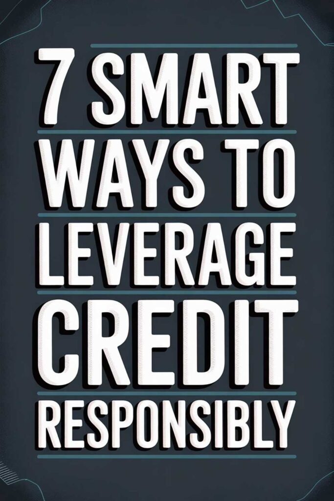 7 Smart Ways to Leverage Credit Responsibly