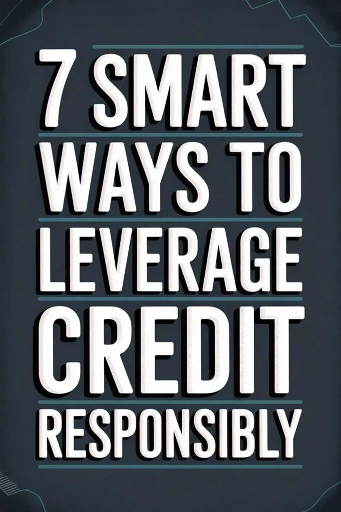 7 Smart Ways to Leverage Credit Responsibly