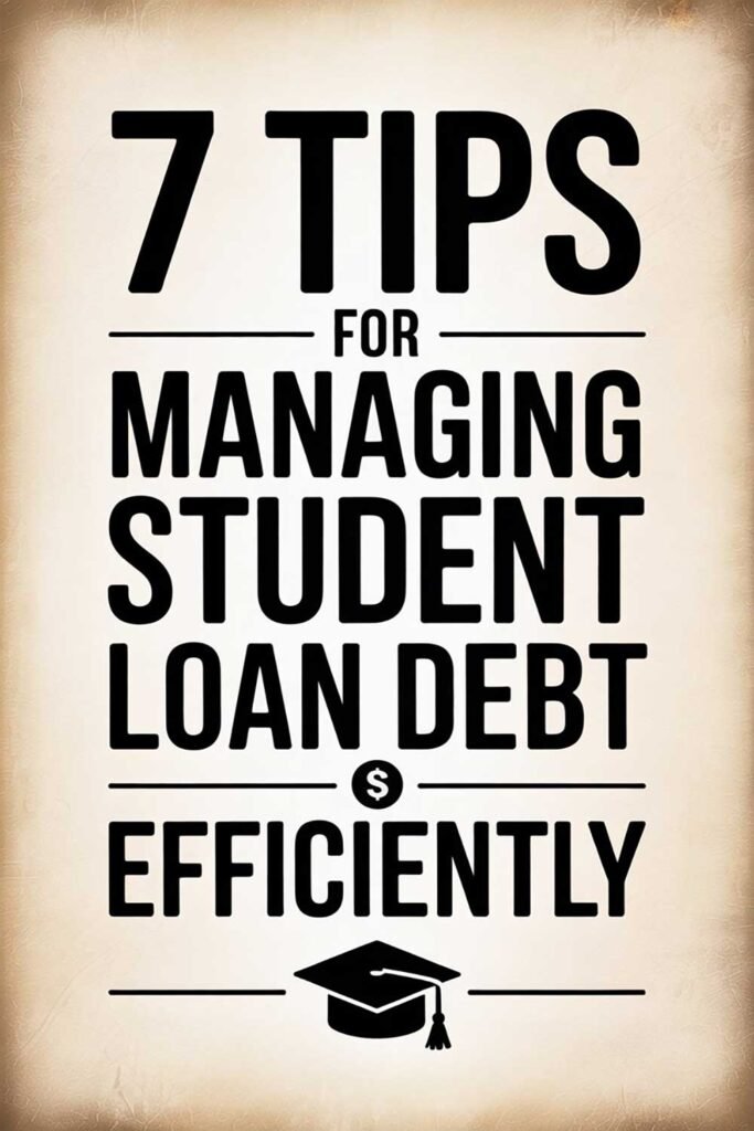 7 Tips for Managing Student Loan Debt Efficiently