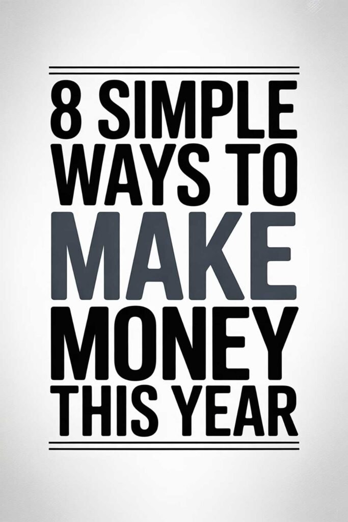 8 Simple Ways to Make More Money This Year