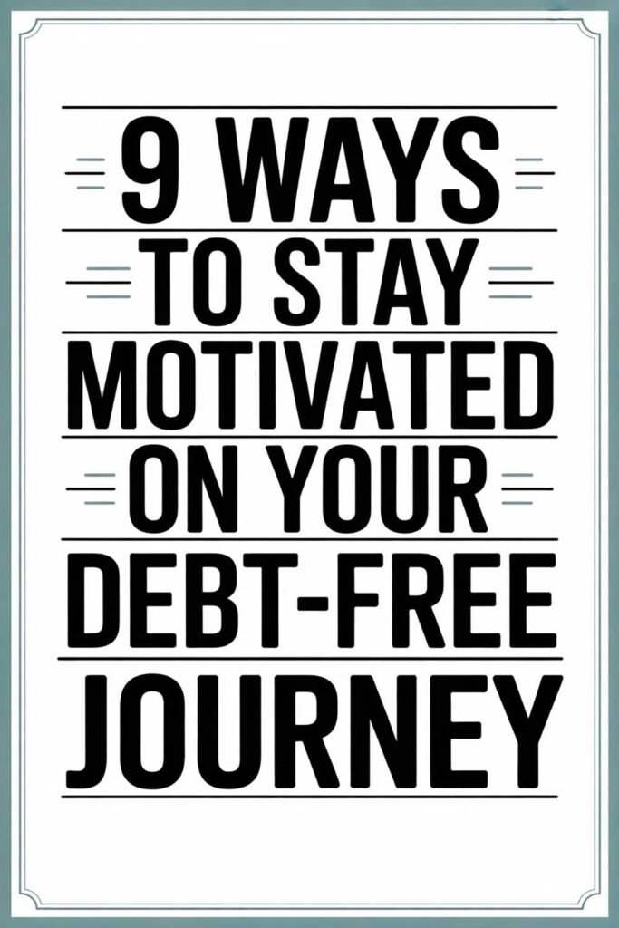 9 Ways to Stay Motivated on Your Debt-Free Journey