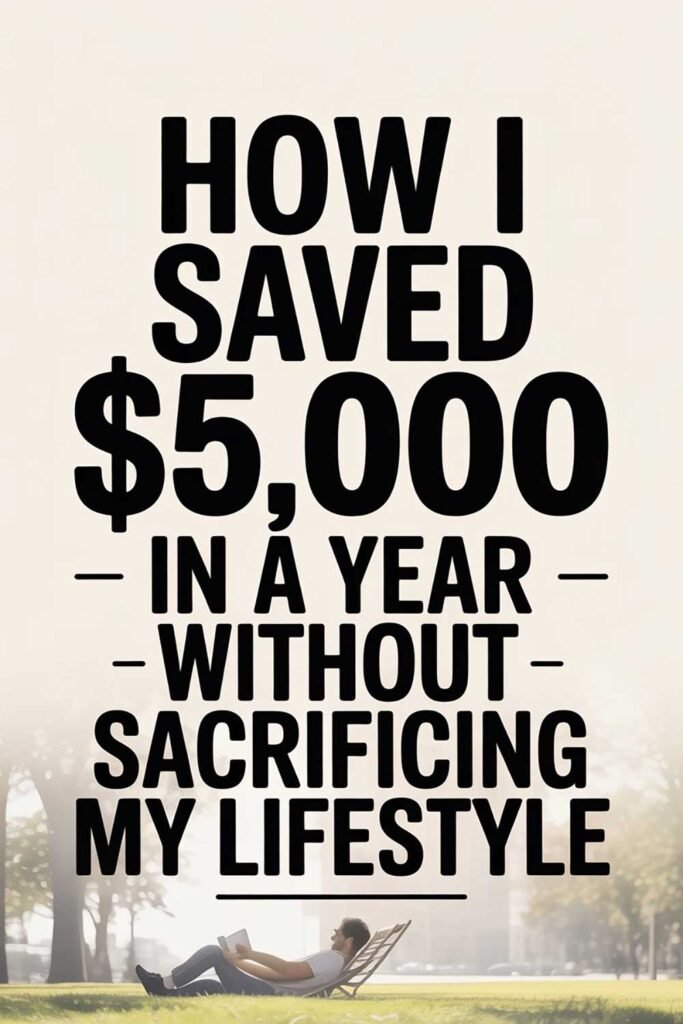 How I Saved $5,000 in a Year Without Sacrificing My Lifestyle