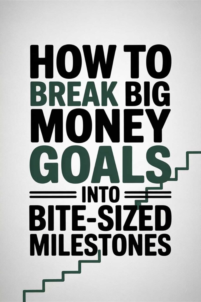 How to Break Big Money Goals into Bite-Sized Milestones