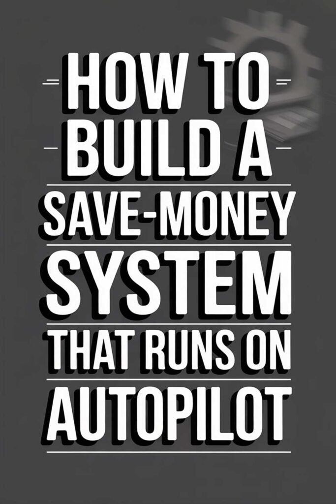 How to Build a Save-Money System That Runs on Autopilot