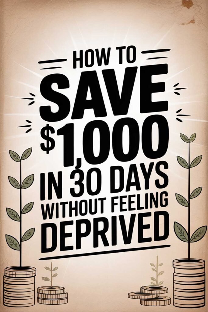 How to Save $1,000 in 30 Days Without Feeling Deprived