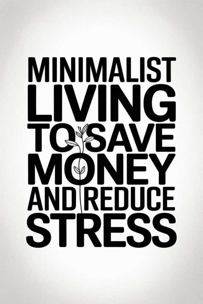 Minimalist Living to Save Money and Reduce Stress