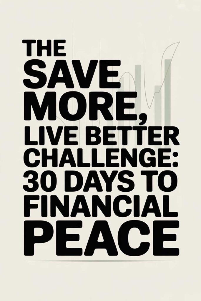 The Save More, Live Better Challenge: 30 Days to Financial Peace