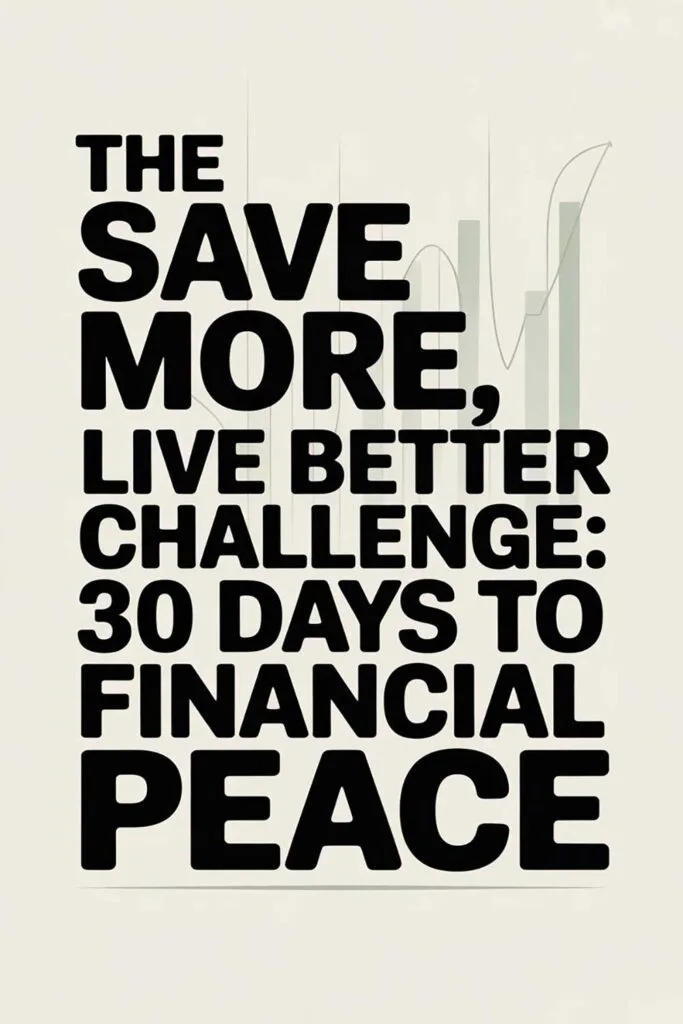 The Save More, Live Better Challenge: 30 Days to Financial Peace