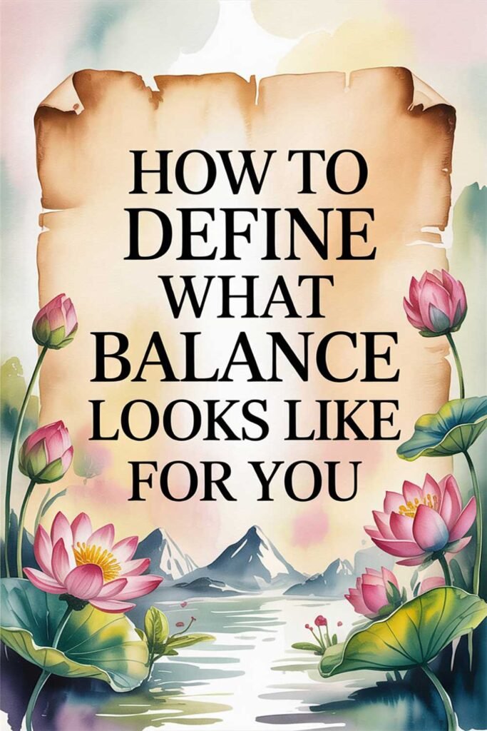 How to Define What Balance Looks Like for You