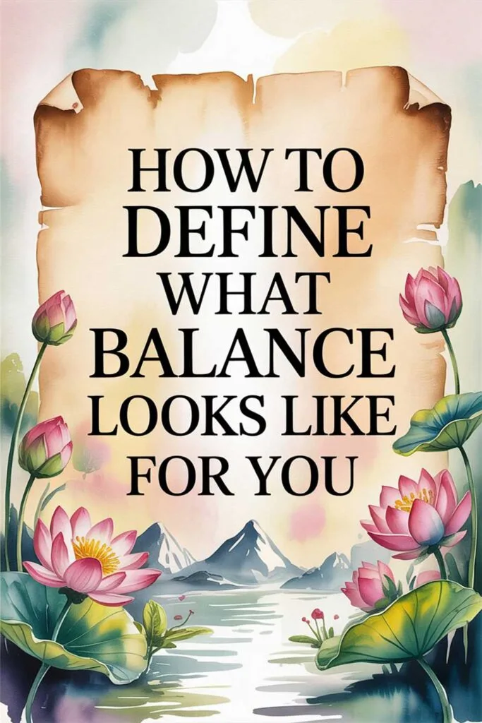 How to Define What Balance Looks Like for You