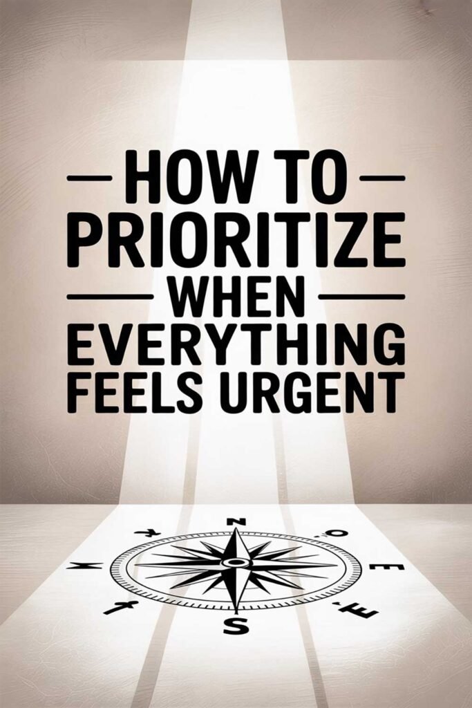 How to Prioritize When Everything Feels Urgent