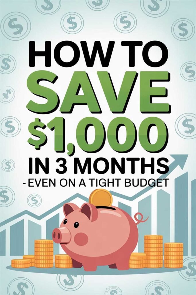 How to Save $1,000 in 3 Months – Even on a Tight Budget