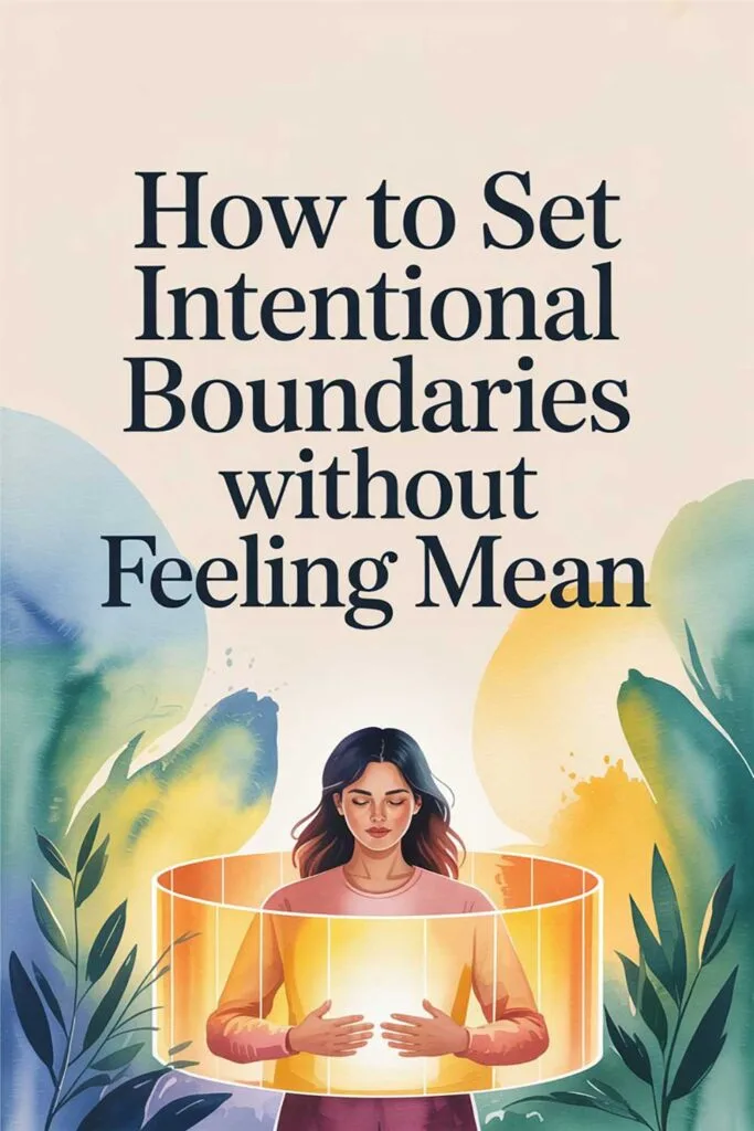 How to Set Intentional Boundaries Without Feeling Mean
