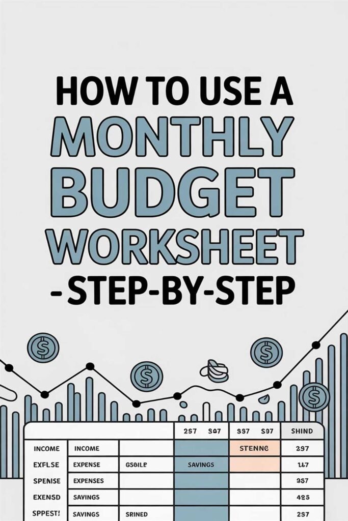 How to Use a Monthly Budget Worksheet – Step-by-Step