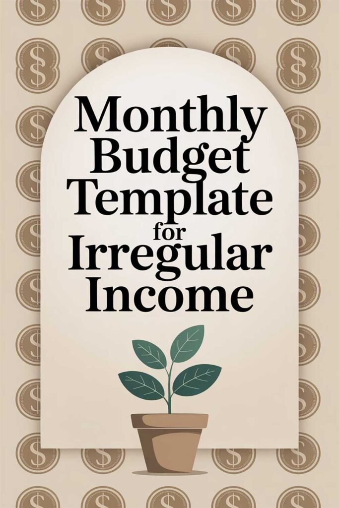 Monthly Budget Template for Irregular Income