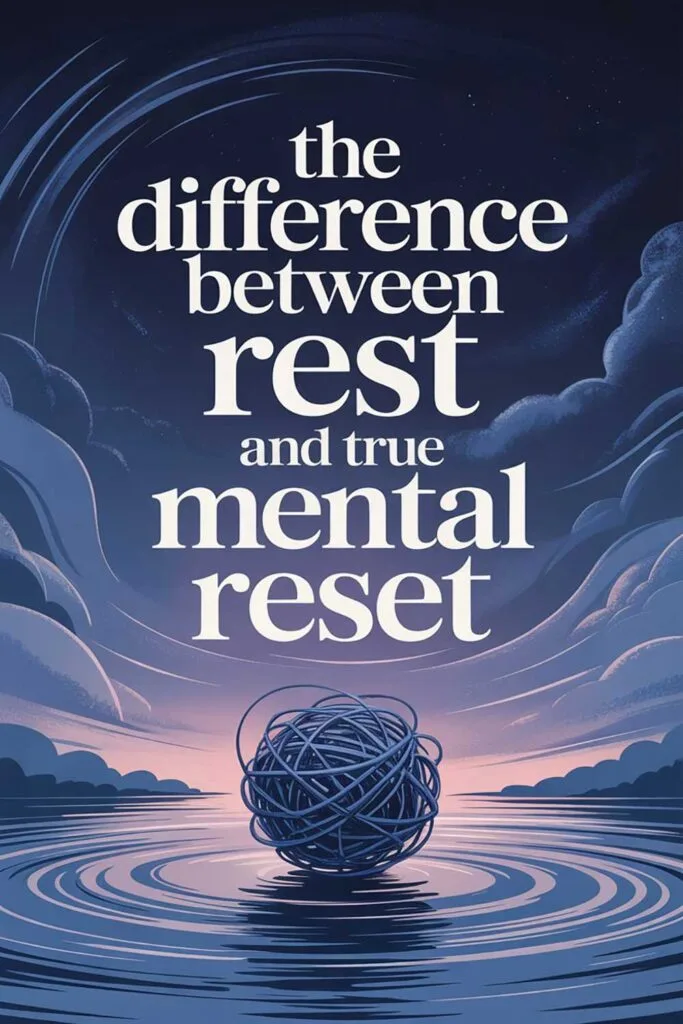 The Difference Between Rest and True Mental Reset
