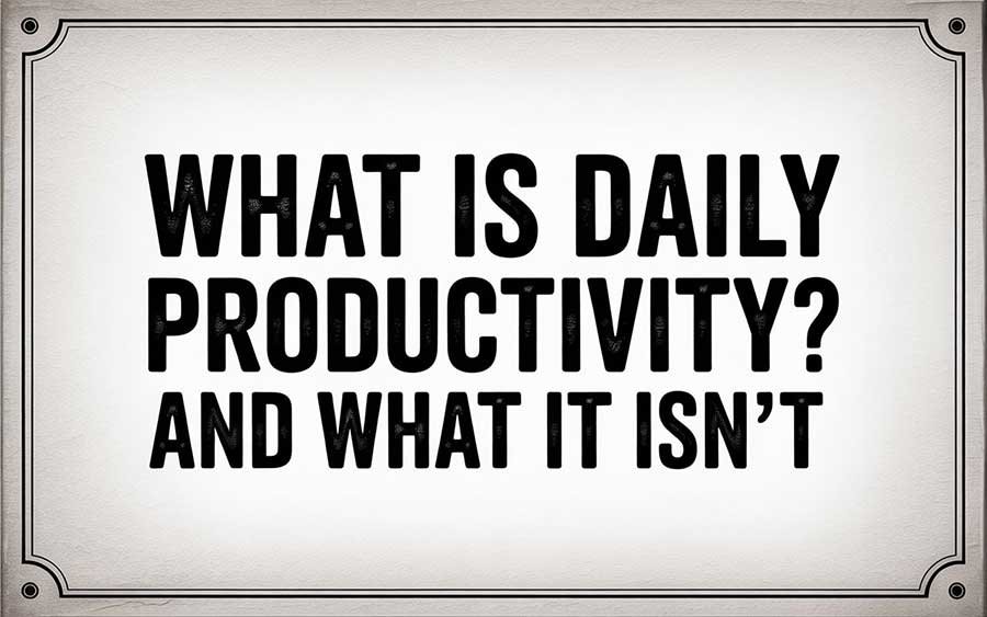 daily productivity