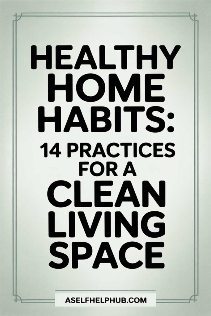 Healthy Home Habits: 14 Practices for a Clean Living Space