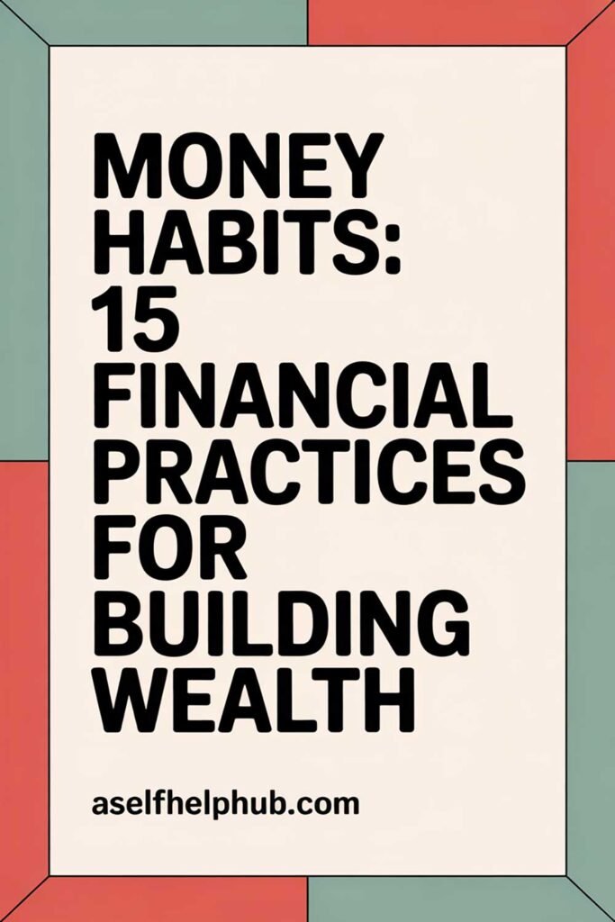 Money Habits: 15 Financial Practices for Building Wealth