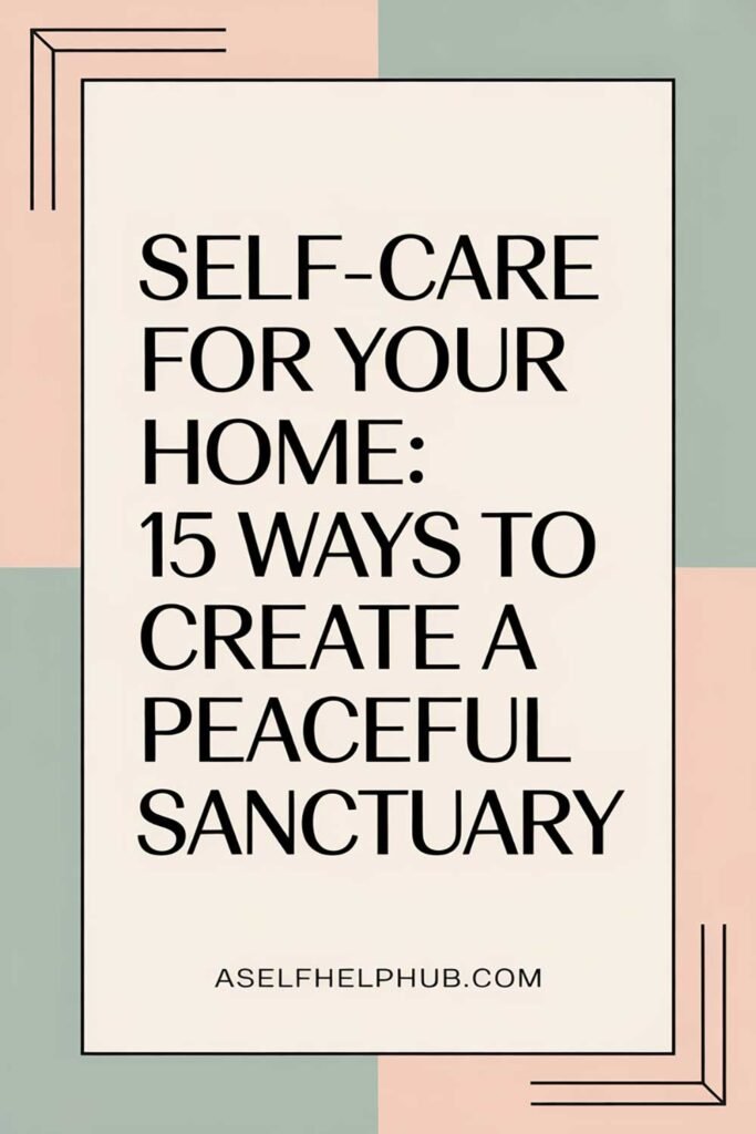 Self-Care for Your Home: 15 Ways to Create a Peaceful Sanctuary