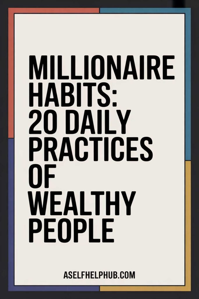 Millionaire Habits: 20 Daily Practices of Wealthy People