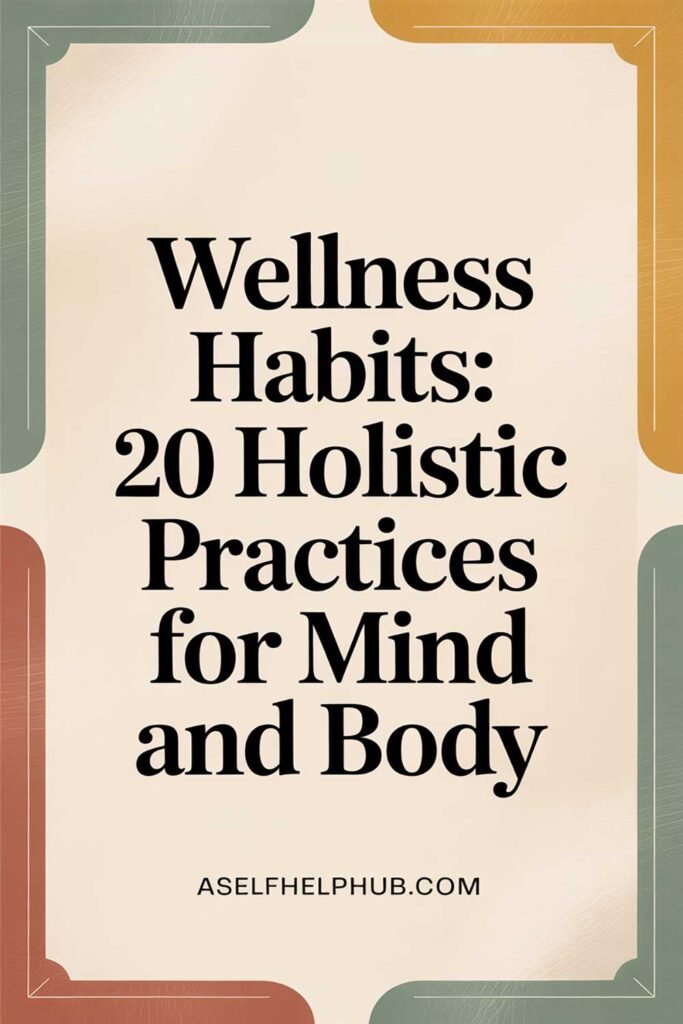 Wellness Habits: 20 Holistic Practices for Mind and Body