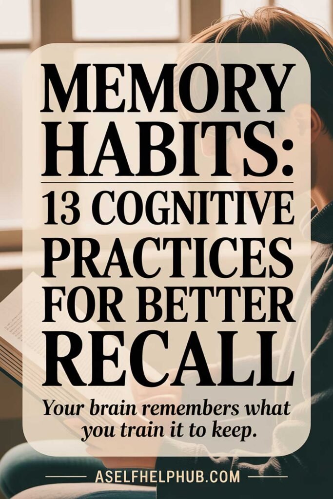 Memory Habits 13 Cognitive Practices for Better Recall
