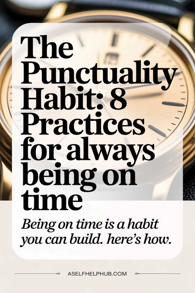 The Punctuality Habit 8 Practices for Always Being On Time