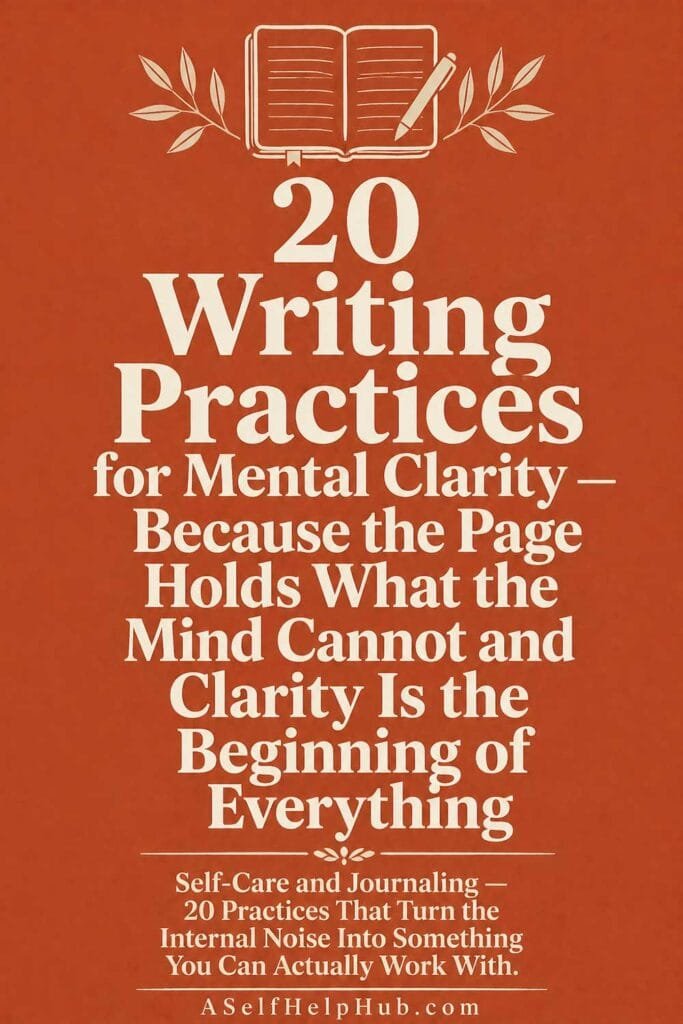 20 Writing Practices for Mental Clarity