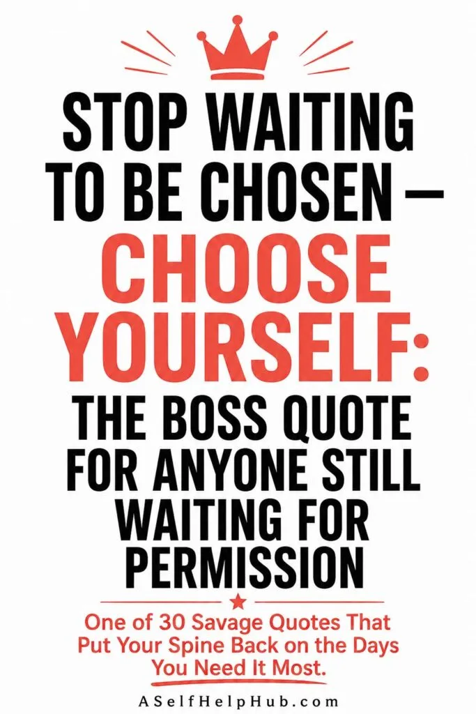 Choose Yourself The Boss Quote for Anyone Still Waiting for Permission