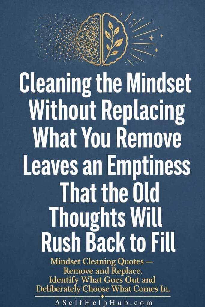 Cleaning the Mindset Without Replacing What You Remove