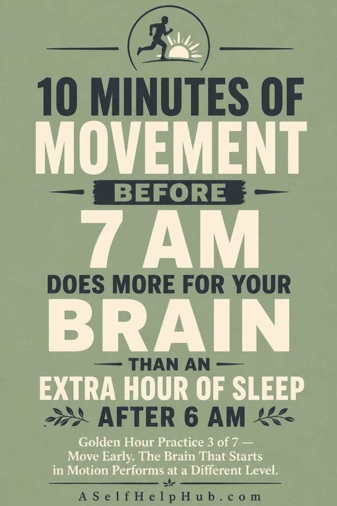 10 Minutes of Movement Before 7 AM Does More for Your Brain Than an Extra Hour of Sleep After 6 AM