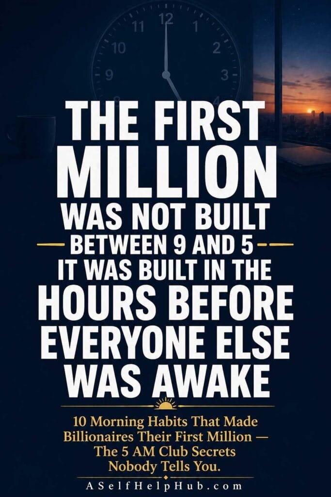The First Million Was Not Built Between 9 and 5