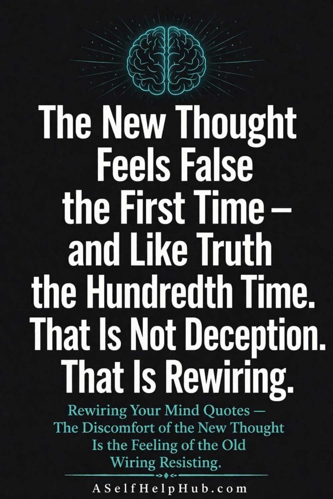 The New Thought Feels False the First Time