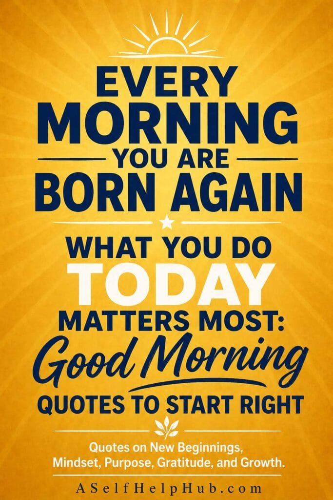 What You Do Today Matters Most Good Morning Quotes to Start Right
