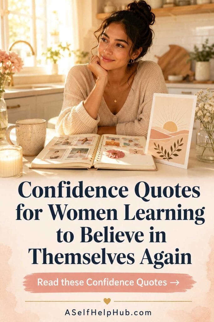 Confidence Quotes for Women Learning to Believe in Themselves Again