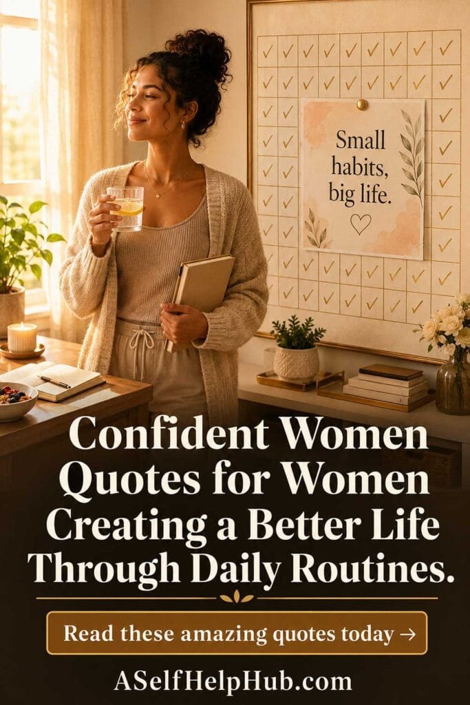 Confident Women Quotes for Women Creating a Better Life Through Daily Routines