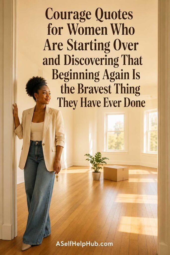 Courage Quotes for Women Starting Over