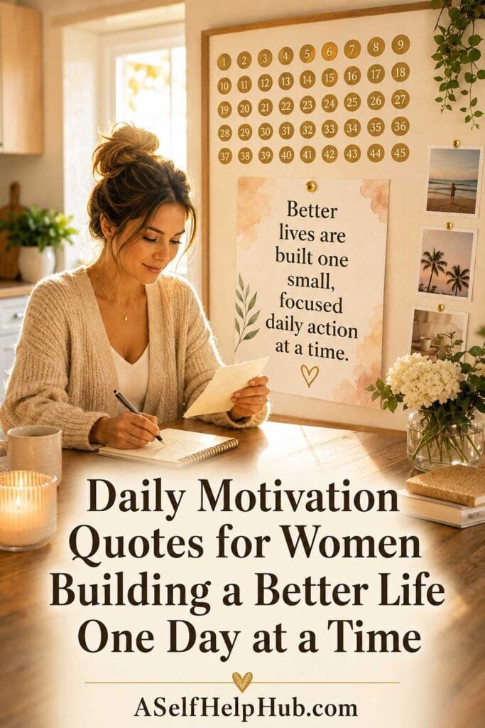 Daily Motivation Quotes for Women Building a Better Life One Day at a Time