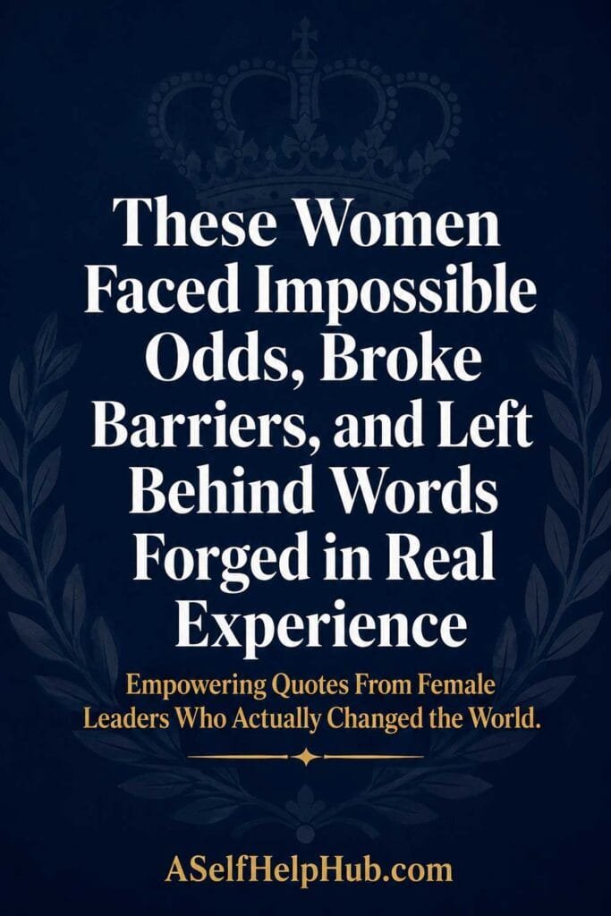 These Women Faced Impossible Odds and Left Behind Words Forged in Real Experience — Female Leader Quotes