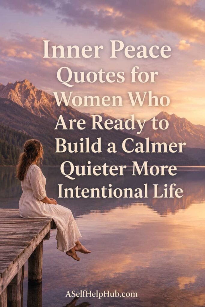 Inner Peace Quotes for Women Who Are Ready to Build a Calmer Quieter More Intentional Life